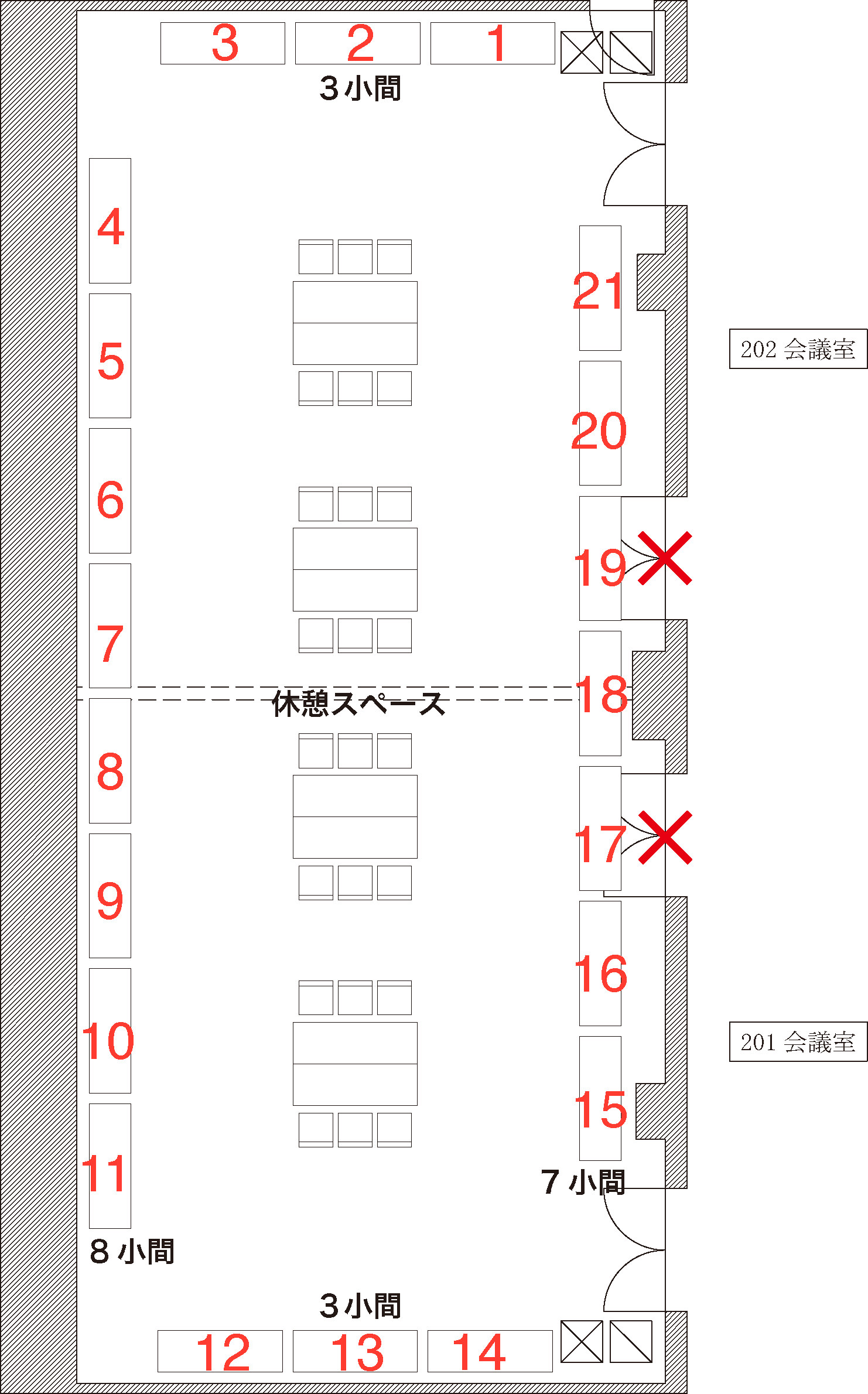 展示平面図