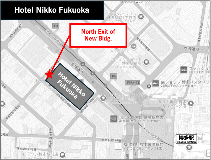 Hotel Nikko Fukuoka　乗り場図